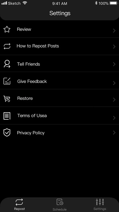 Ig Repost（图ZMjE1NDk0Nzcy） - APP界面 - 站酷设计师tsncooll原创素材 - 站酷ZCOOL