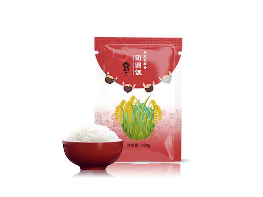 團(tuán)圓飯東北長粒香迷你裝（個(gè)人主頁-ZNDQ5NDExNzY=） - 包裝 - 站酷設(shè)計(jì)師加油吧轉(zhuǎn)運(yùn)珠原創(chuàng)素材 - 站酷ZCOOL