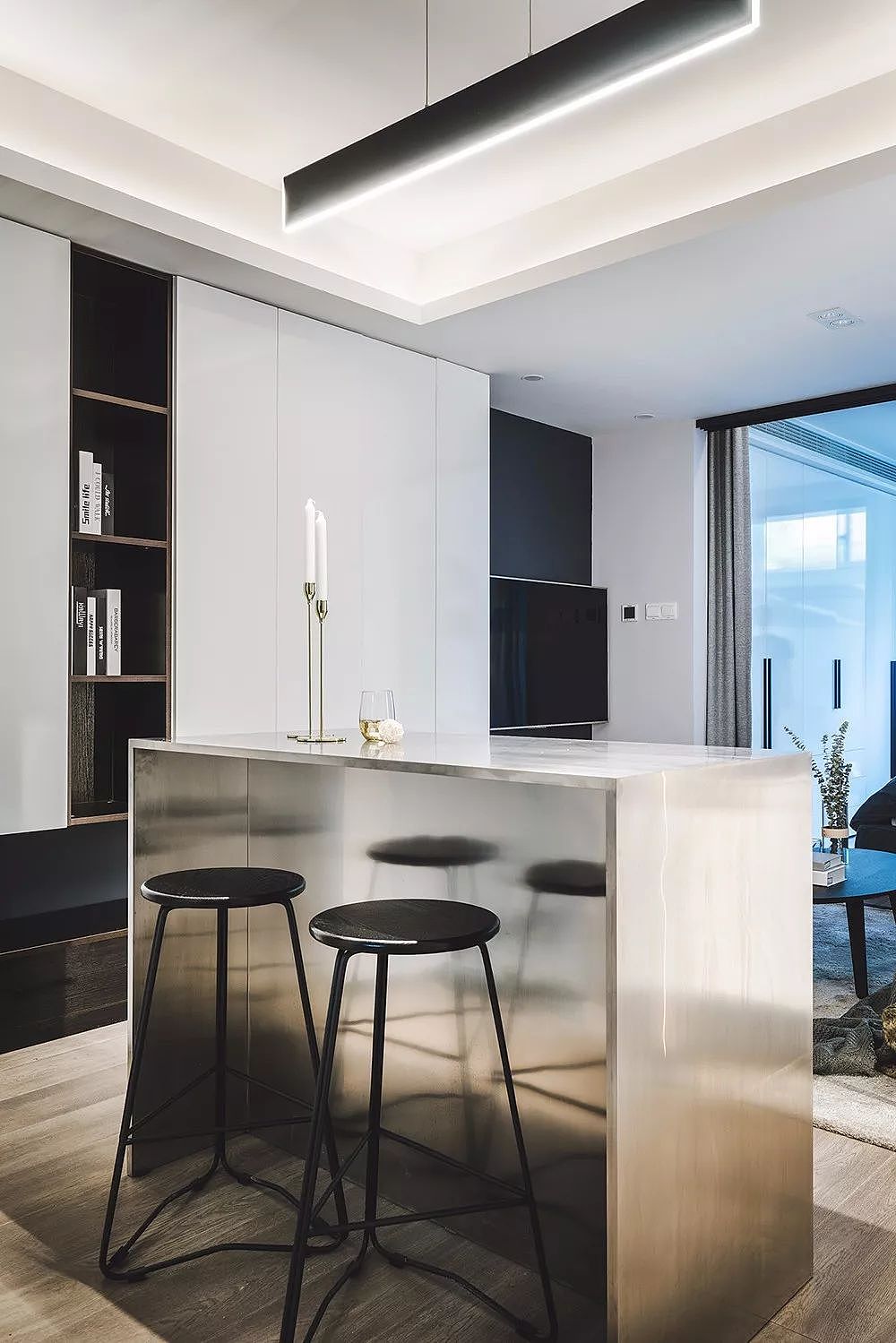 长条形公寓设计，如何打造简约有格调的小窝？（图ZMjU3NjM0MTUy） - 家装设计 - 站酷设计师峰光无限装饰原创素材 - 站酷ZCOOL