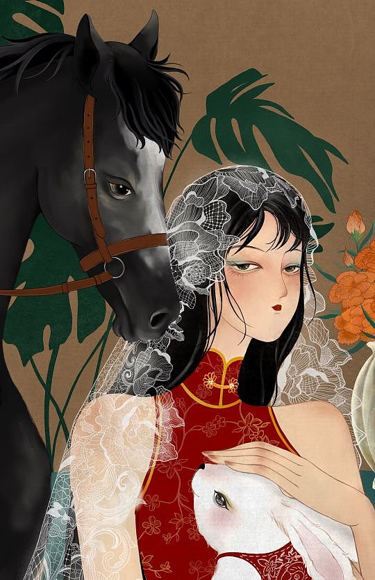 《芳华》｜原创国风人物插画