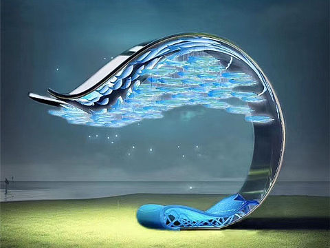 《流轮拾光》苏州河公共艺术参赛装置作品