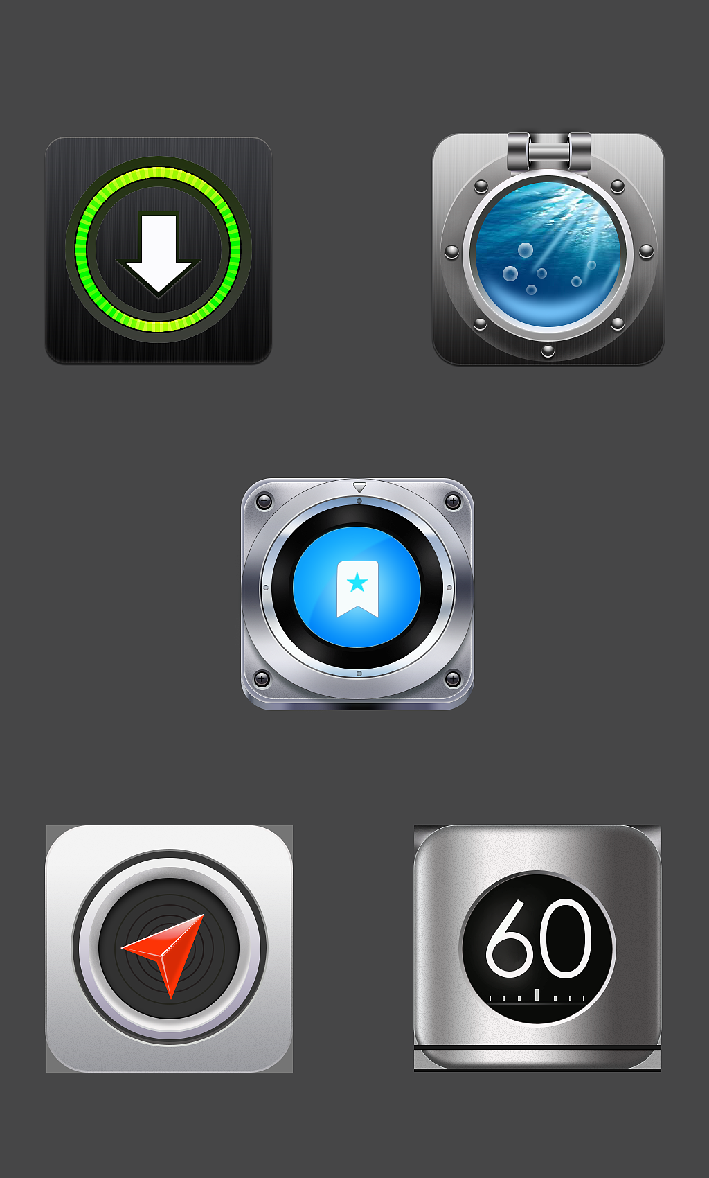 金属质感图标临摹