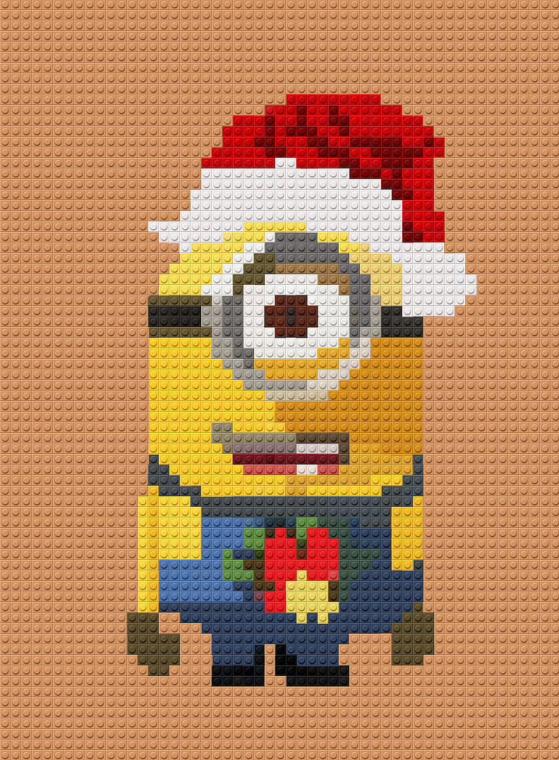 小黄人像素画练习