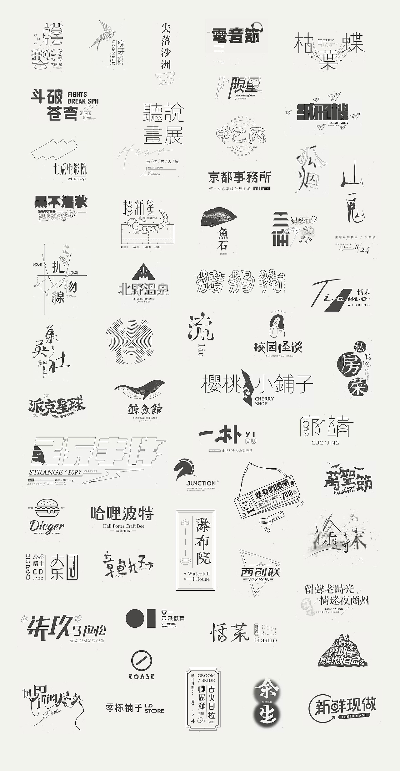 LOGO&字体（图ZMTIwNTQ1MjY4） - 字体/字形 - 站酷设计师刻度6原创素材 - 站酷ZCOOL