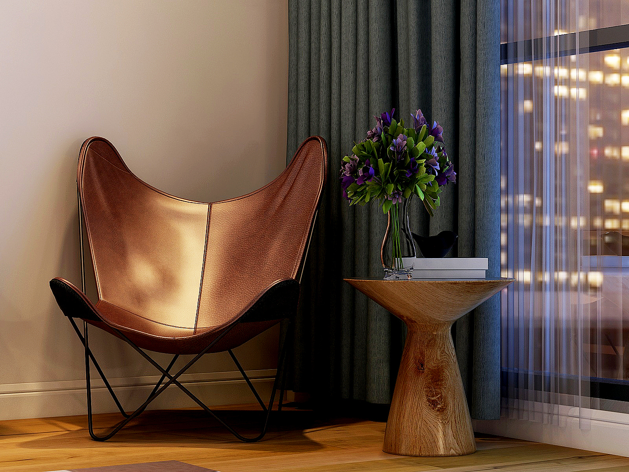 輕奢三居變兩居