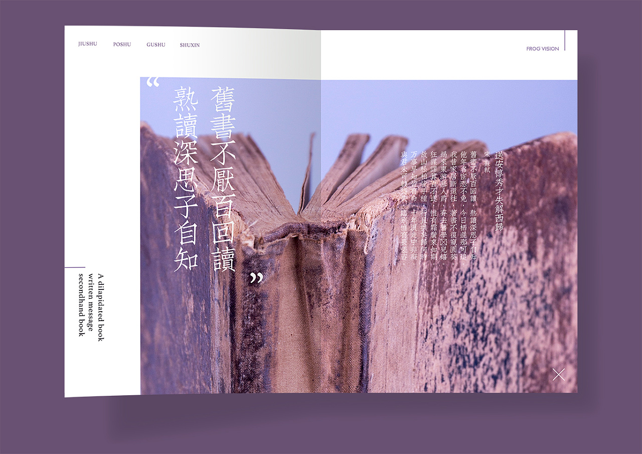 旧书新照片版面排版设计练习