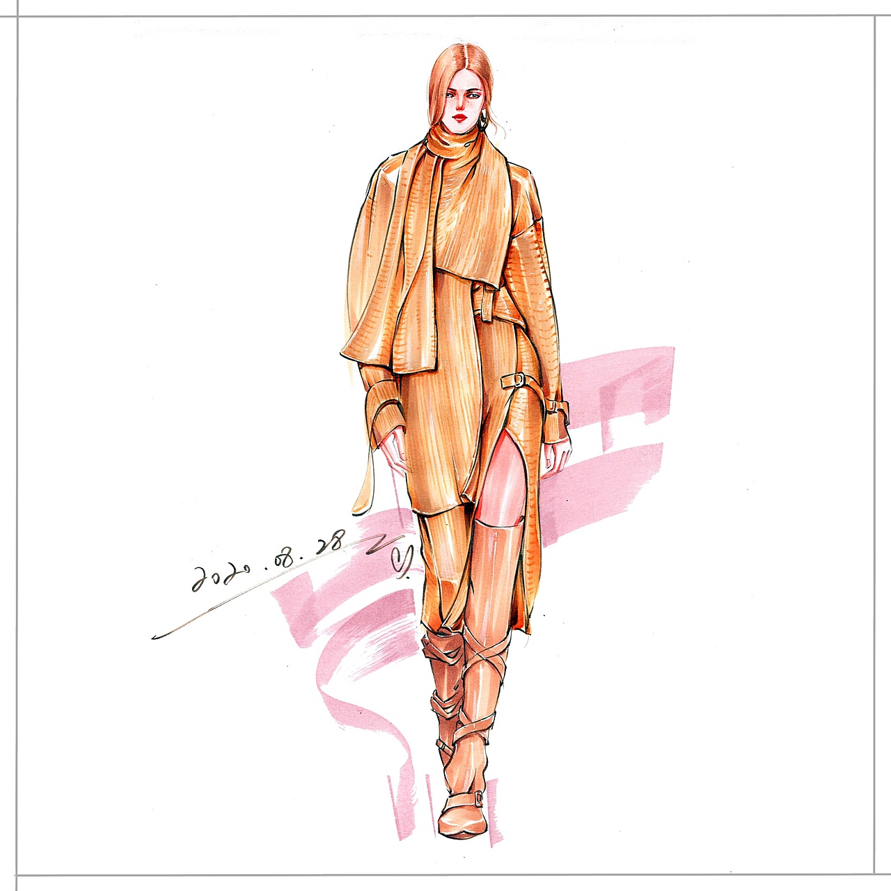 马克笔时装画合集