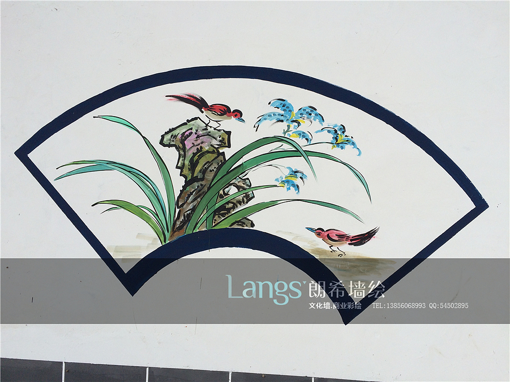 合肥围墙彩绘,安徽文化墙素材,墙体漫画,新农村窗画