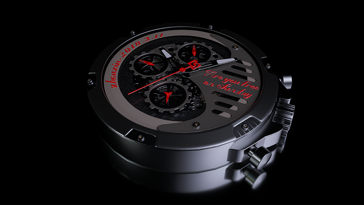 手表的简单建模与渲染（图ZMTExODk1MTky） - 机械/交通 - 站酷设计师三月君原创素材 - 站酷ZCOOL