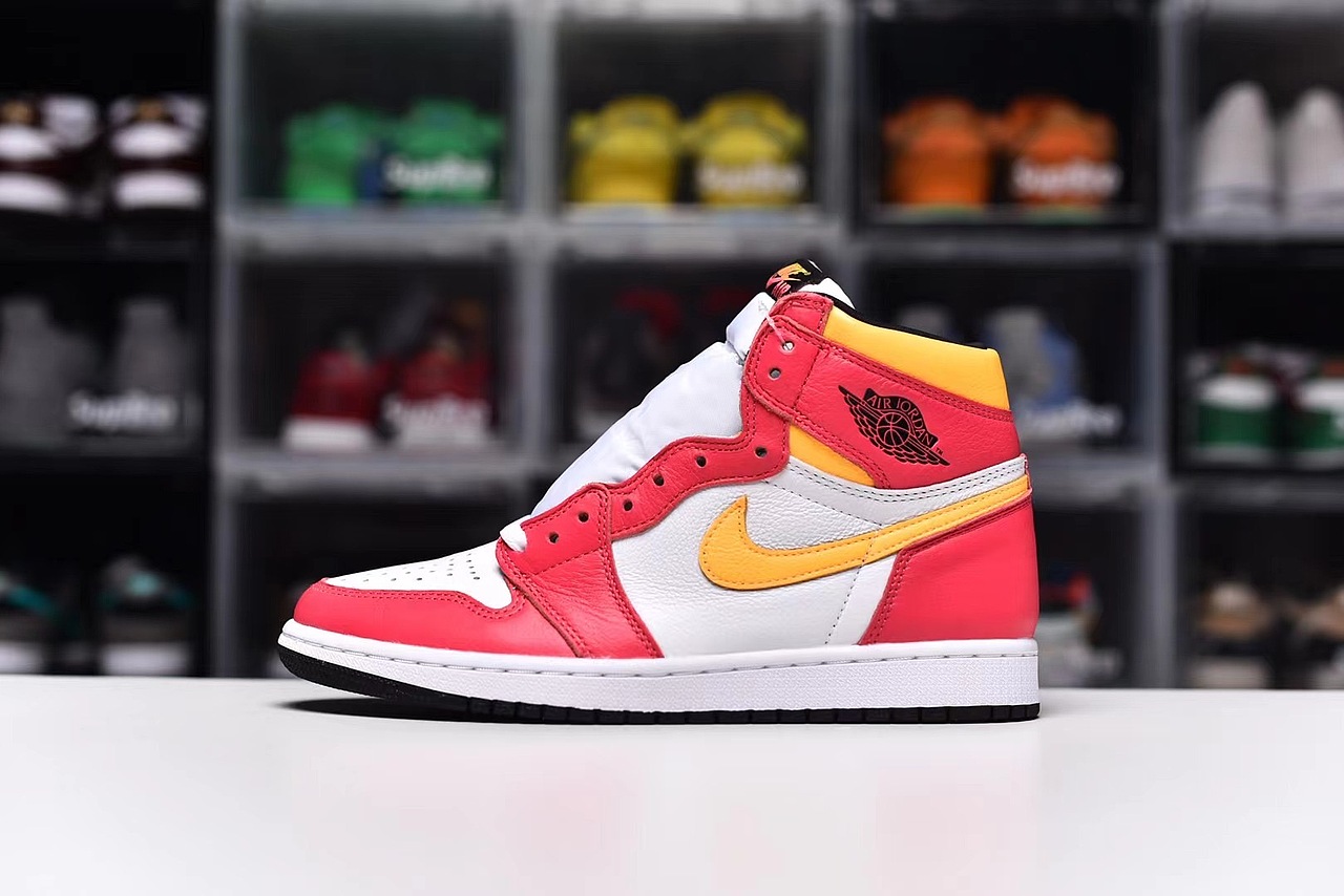 Air Jordan 1 Light Fusion Red 白黄粉 555088-603