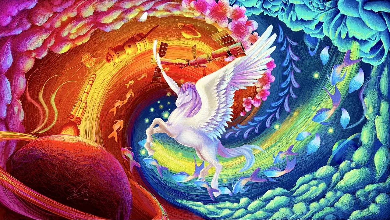 《天马行空》|插画|商业插画|智绘的老王 - 原创作品 - 站酷 (zcool)