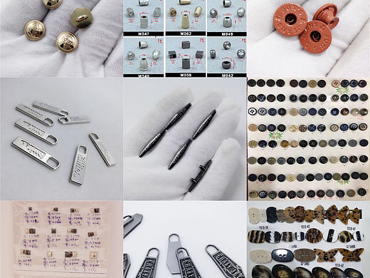 娃娃线钮布偶装扣子品牌拉头电镀无毒镍小铁牌拉牌吊饰