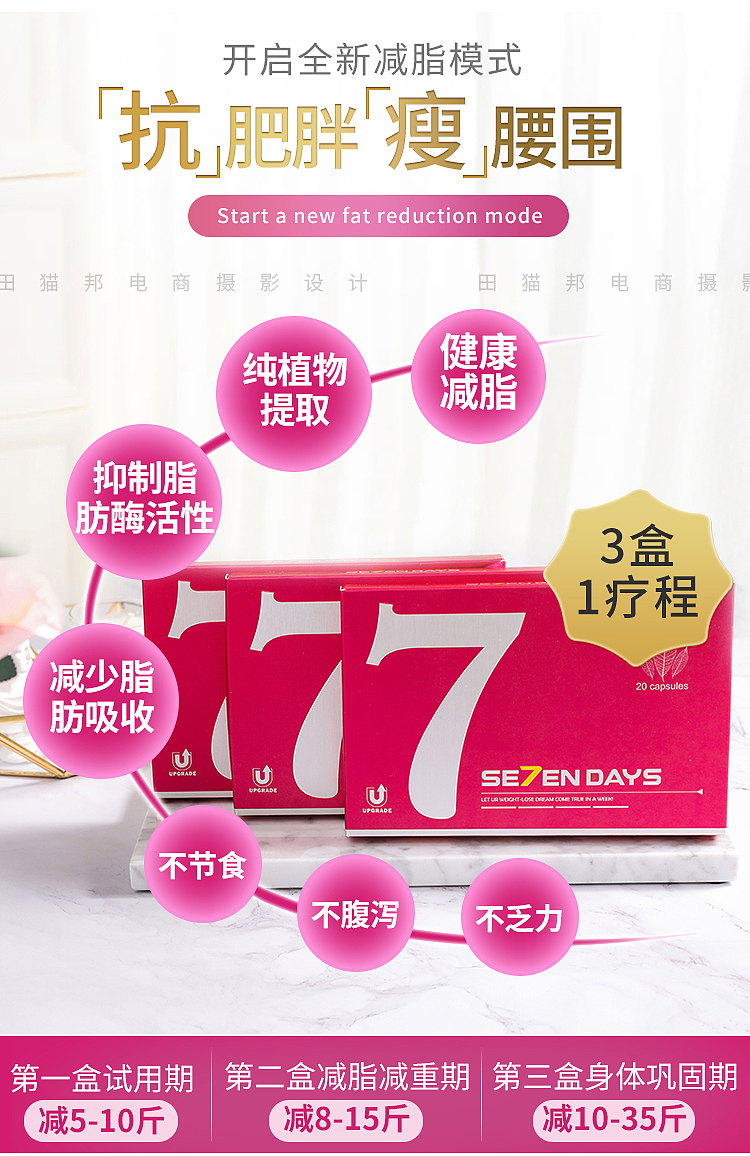 减肥瘦身产品详情页设计制作