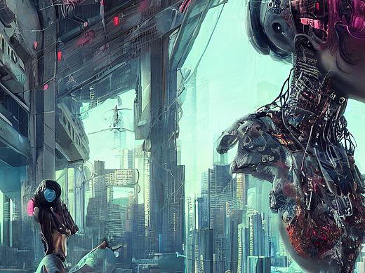 #AI创作实验室#未来概念城市核心大脑