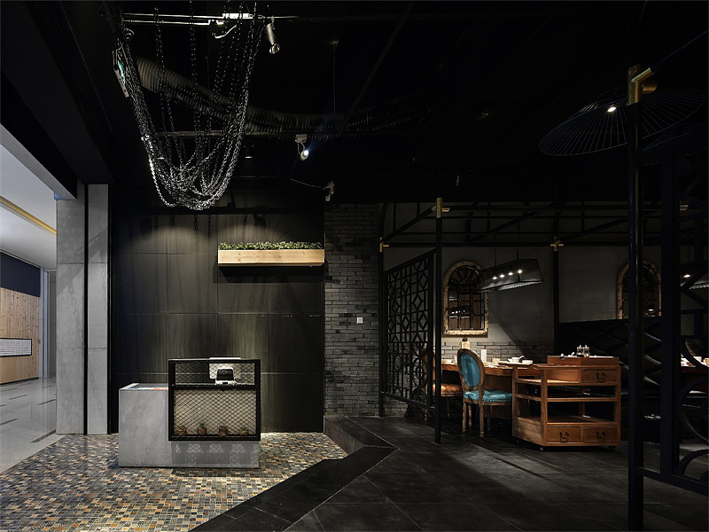 餐饮设计|火锅店装修|主题火锅店设计|工业风火锅店设计