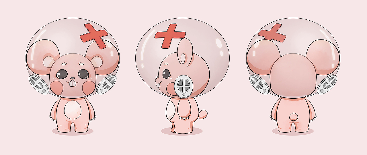 吉祥物设计 防疫志愿者 呼呼（图ZMjExMzg5NjUy） - IP形象 - 站酷设计师AChuan阿川原创素材 - 站酷ZCOOL