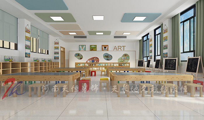 郑州学校美术室装修、舞蹈教室装修、手工室装修效果图（图ZMjc4NzAyNzI0） - 其他空间 - 站酷设计师tianh18738185869原创素材 - 站酷ZCOOL