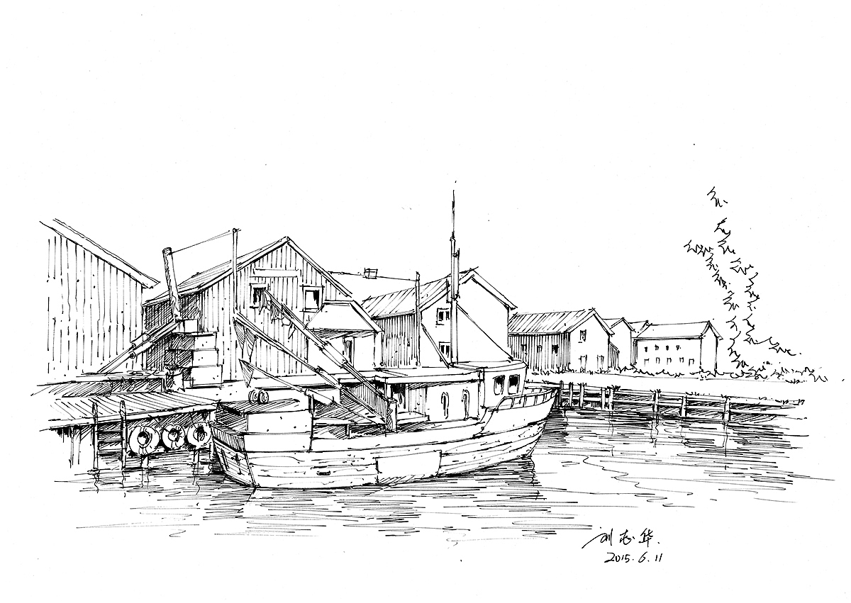 手绘欧洲最美小镇