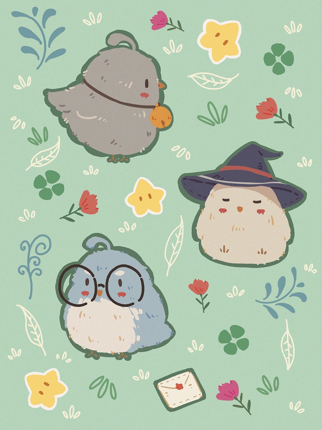 动物壁纸（图ZMzM2Nzc2OTIw） - 商业插画 - 站酷设计师执节原创素材 - 站酷ZCOOL