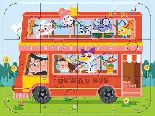 商稿《趣威幼幼拼图组》展示