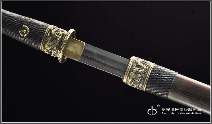 德匠堂宝剑龙泉刀剑高性能铜装环首刀dj3395