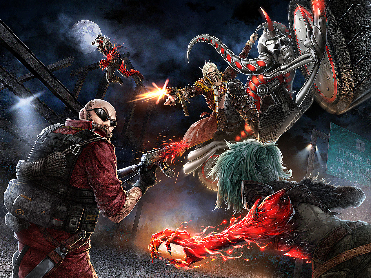 原画游戏壁纸游戏美宣吃鸡射击手游丧尸对战fps大逃杀冬牧微信动态