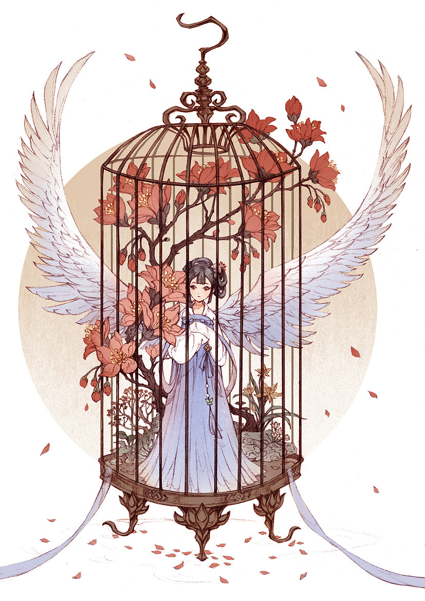 半面妆插画合集1