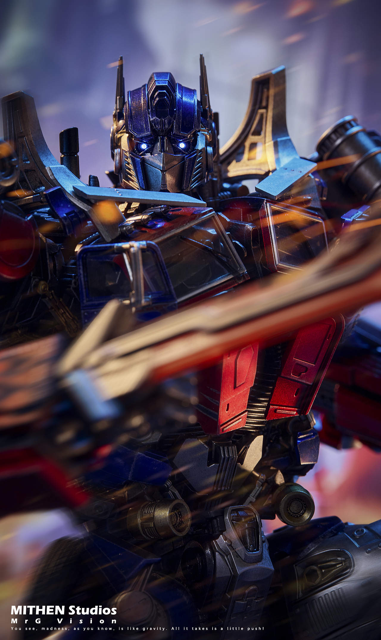 threezerodlx变2擎天柱玩具摄影