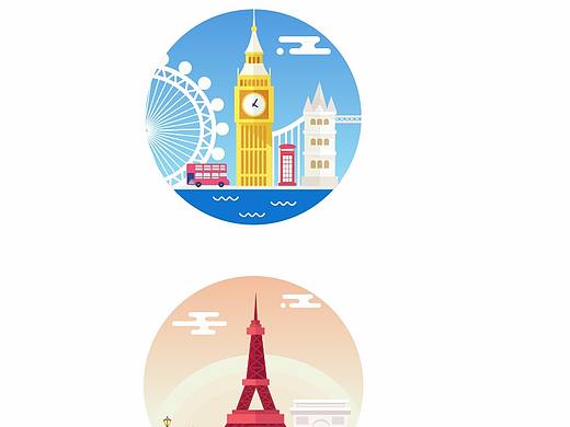 景点插画（个人主页-ZMzY0MDUwMjA=） - 其他平面 - 站酷设计师凡事一点点原创素材 - 站酷ZCOOL