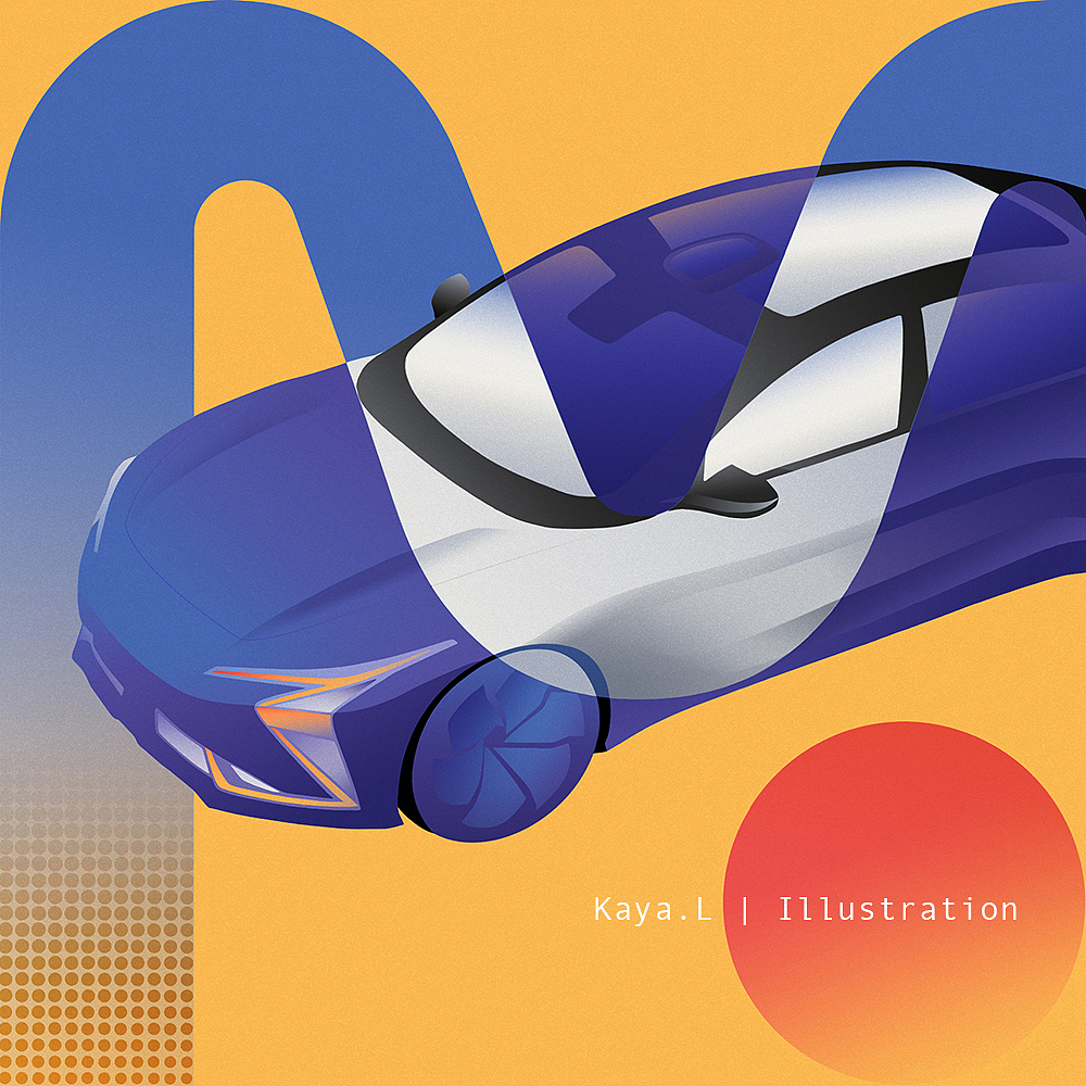 Car & Art（图ZMjUwNzkzNzc2） - 商业插画 - 站酷设计师kakakakaya原创素材 - 站酷ZCOOL