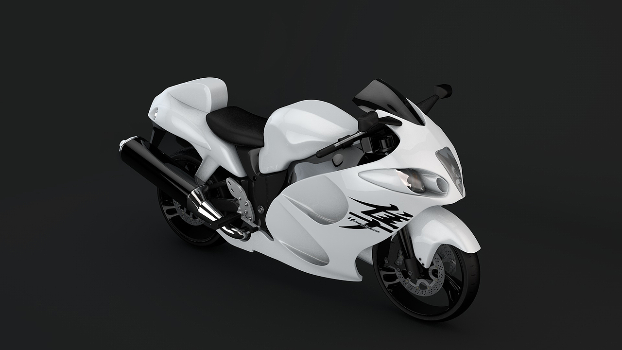 C4D 摩托车-铃木隼 建模练习（图ZNTk4MjkwOTI=） - 机械/交通 - 站酷设计师a502347020原创素材 - 站酷ZCOOL