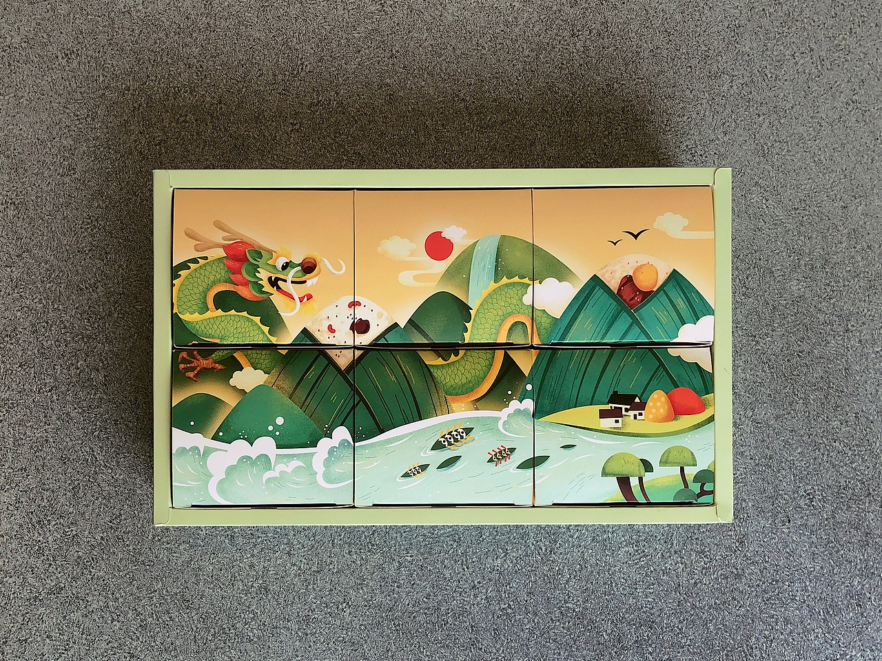 “乐在其粽”端午节粽子礼盒包装（图ZMTU5MTM3ODQ4） - 包装 - 站酷设计师DengYC原创素材 - 站酷ZCOOL