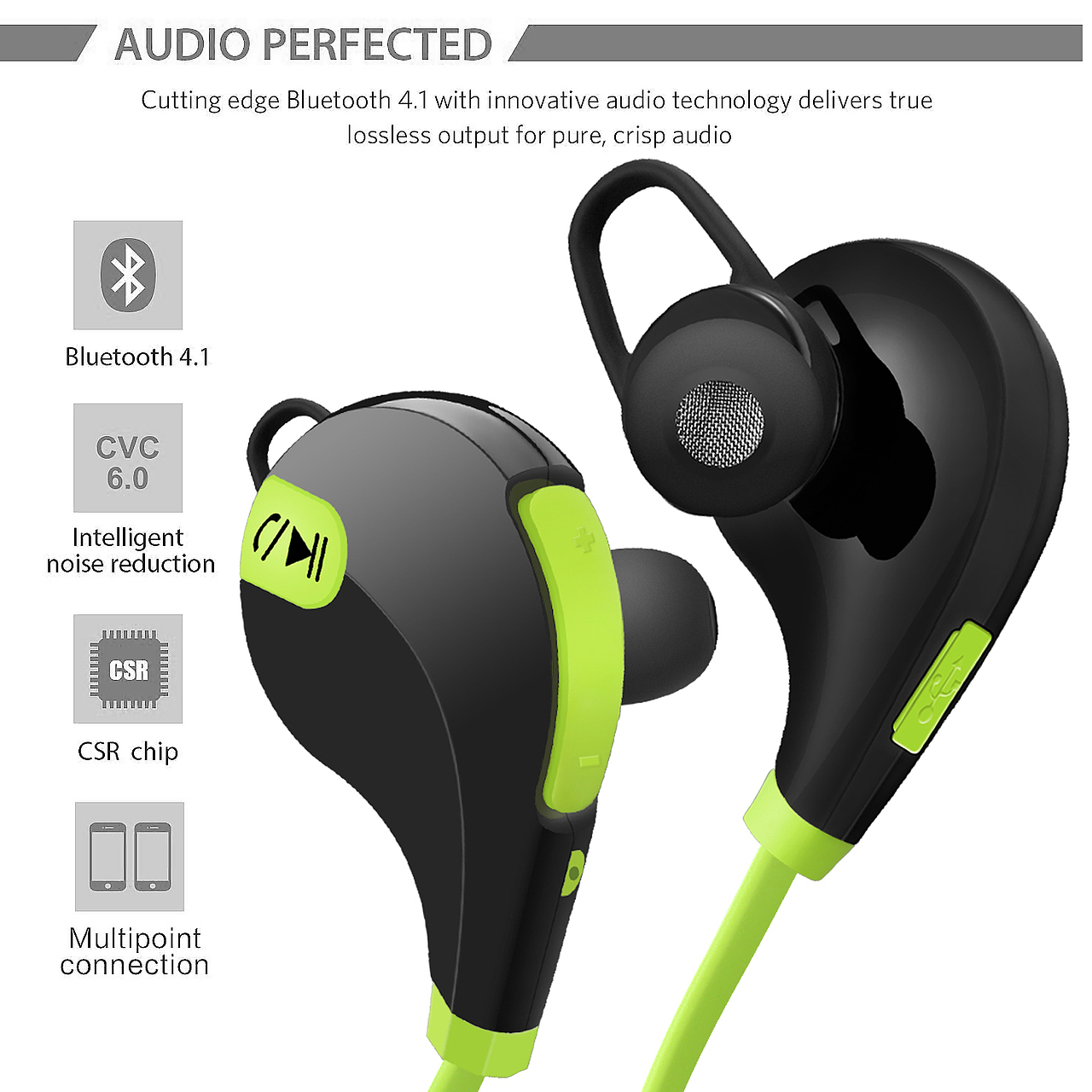 QY7 蓝牙耳机 亚马逊 天猫 淘宝 产品修图 产品摄影