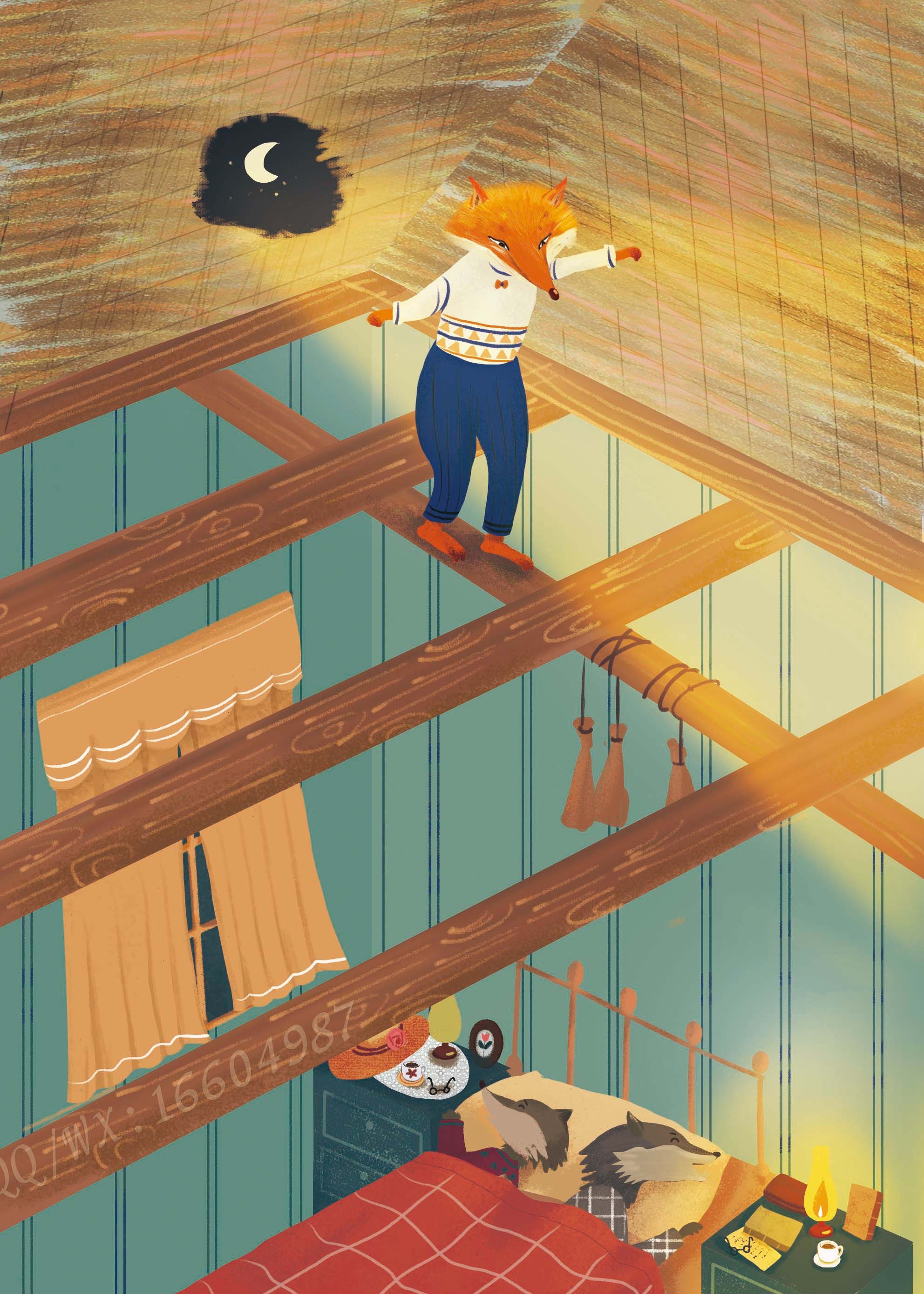 列那狐的故事内页插画