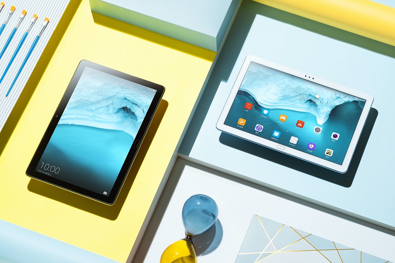 荣耀平板5冰川蓝苍穹灰