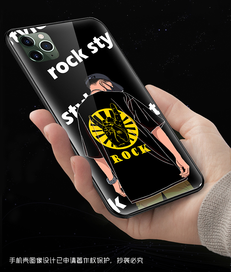 手机壳原创手绘设计-人物主题