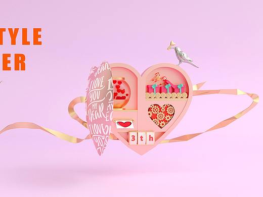 C4D作品-心裝置（個(gè)人主頁-ZNDU5NDQzODg=） - 其他三維 - 站酷設(shè)計(jì)師司空祭酒原創(chuàng)素材 - 站酷ZCOOL