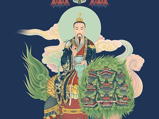太乙救苦天尊（個人主頁-ZNTUzMTc3MjQ=） - 藝術(shù)插畫 - 站酷設(shè)計(jì)師一江春水寒原創(chuàng)素材 - 站酷ZCOOL