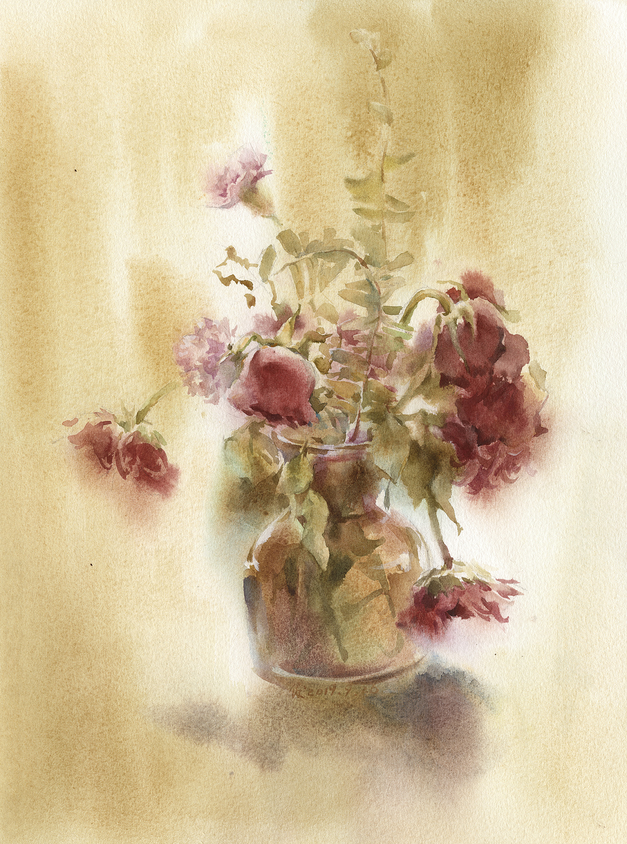 《玻璃瓶花》系列一