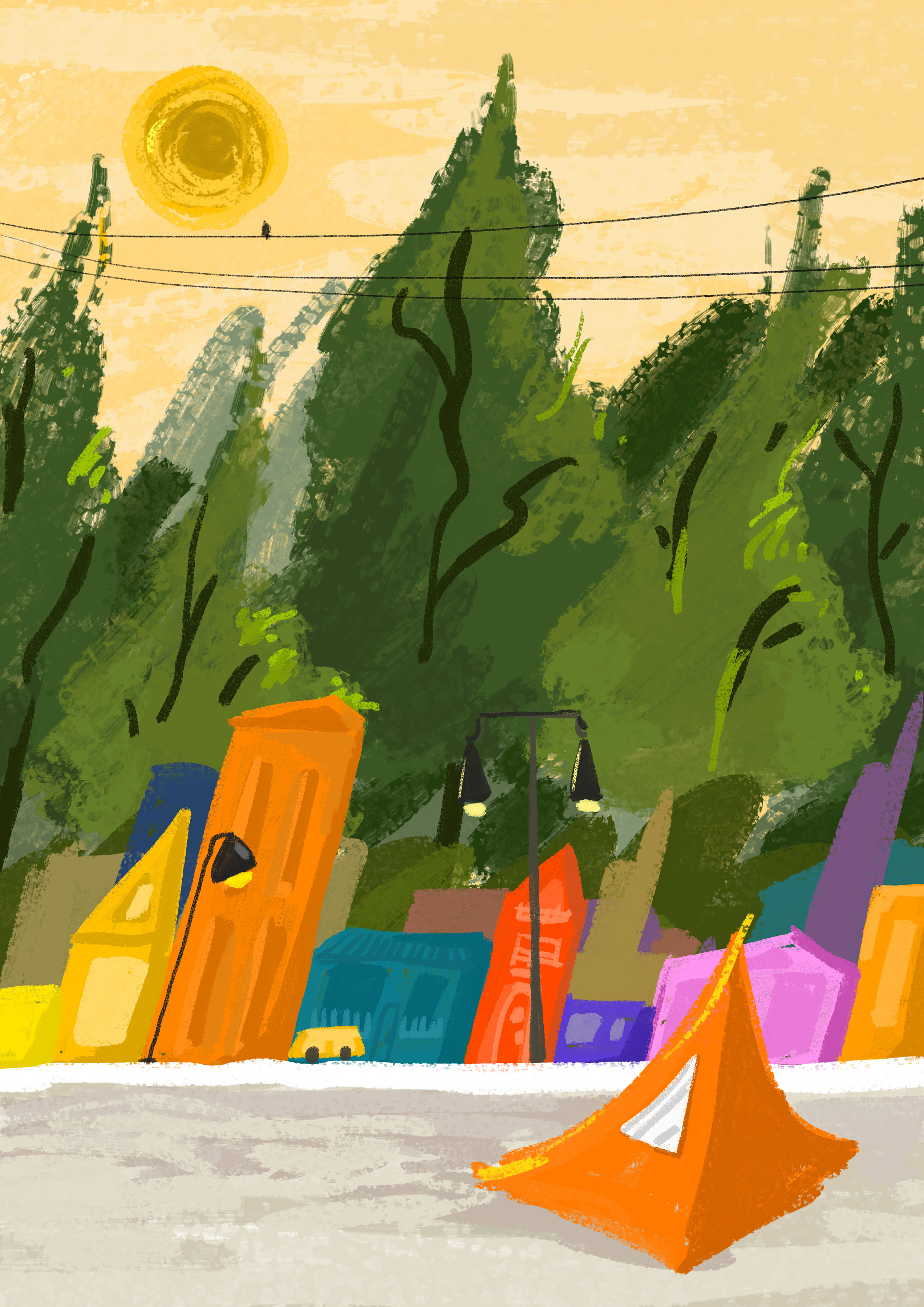 一点色彩|插画|儿童插画|画画的小狗蛋 - 原创作品 - 站酷 (zcool)