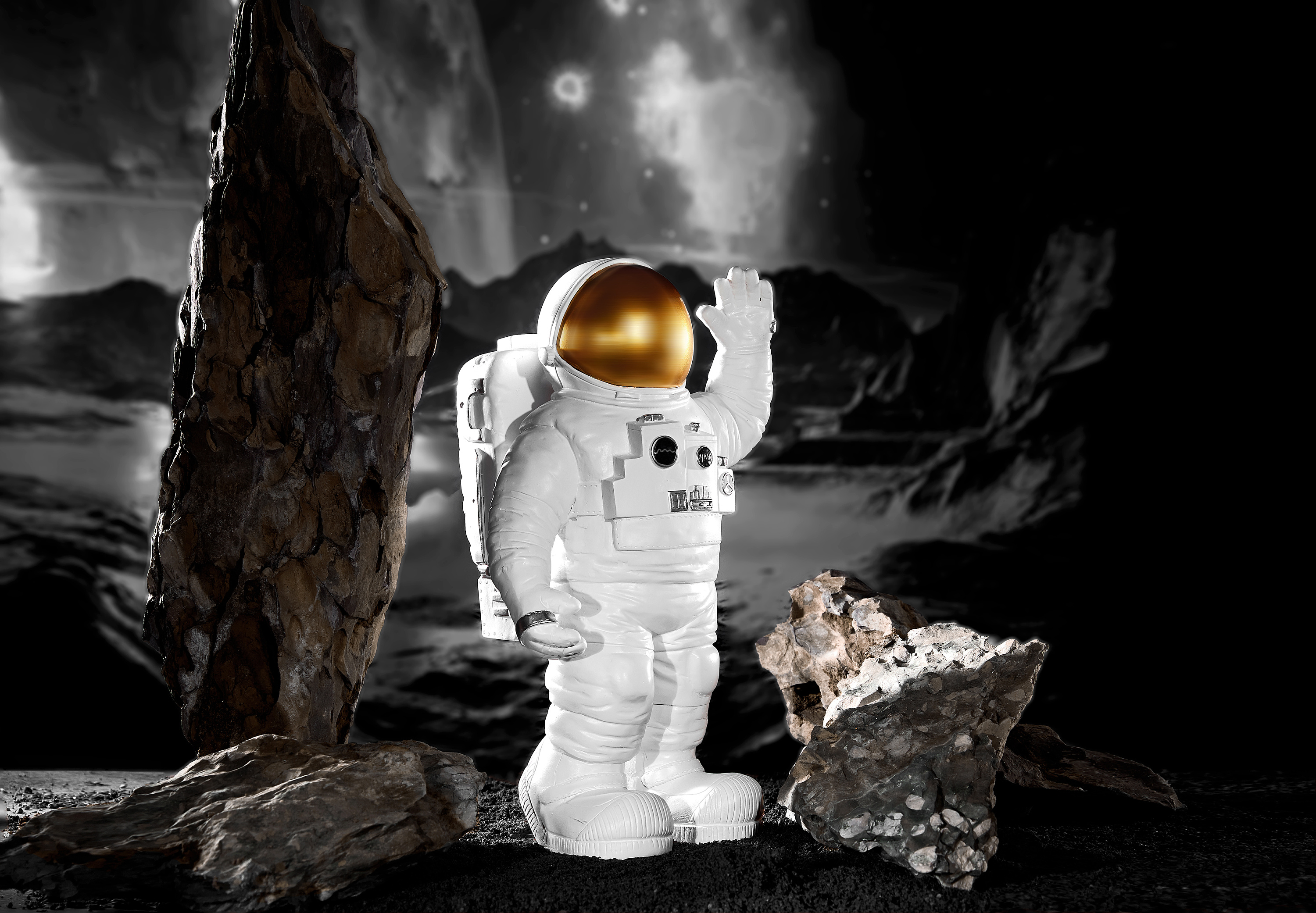 太空人摆件摄影