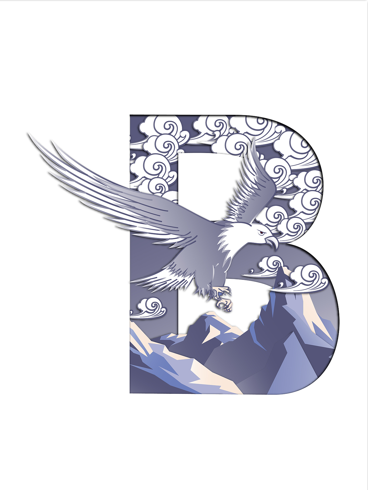 大写字母中国风系列