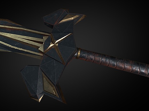 原创游戏冷兵器武器道具系列双手大剑