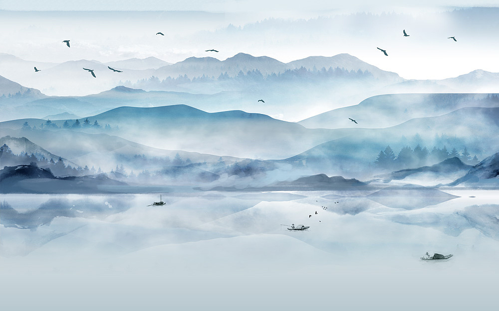 2022新山水（图ZMjc2NTU0ODg0） - 生活用品 - 站酷设计师新中式纱画图库原创素材 - 站酷ZCOOL