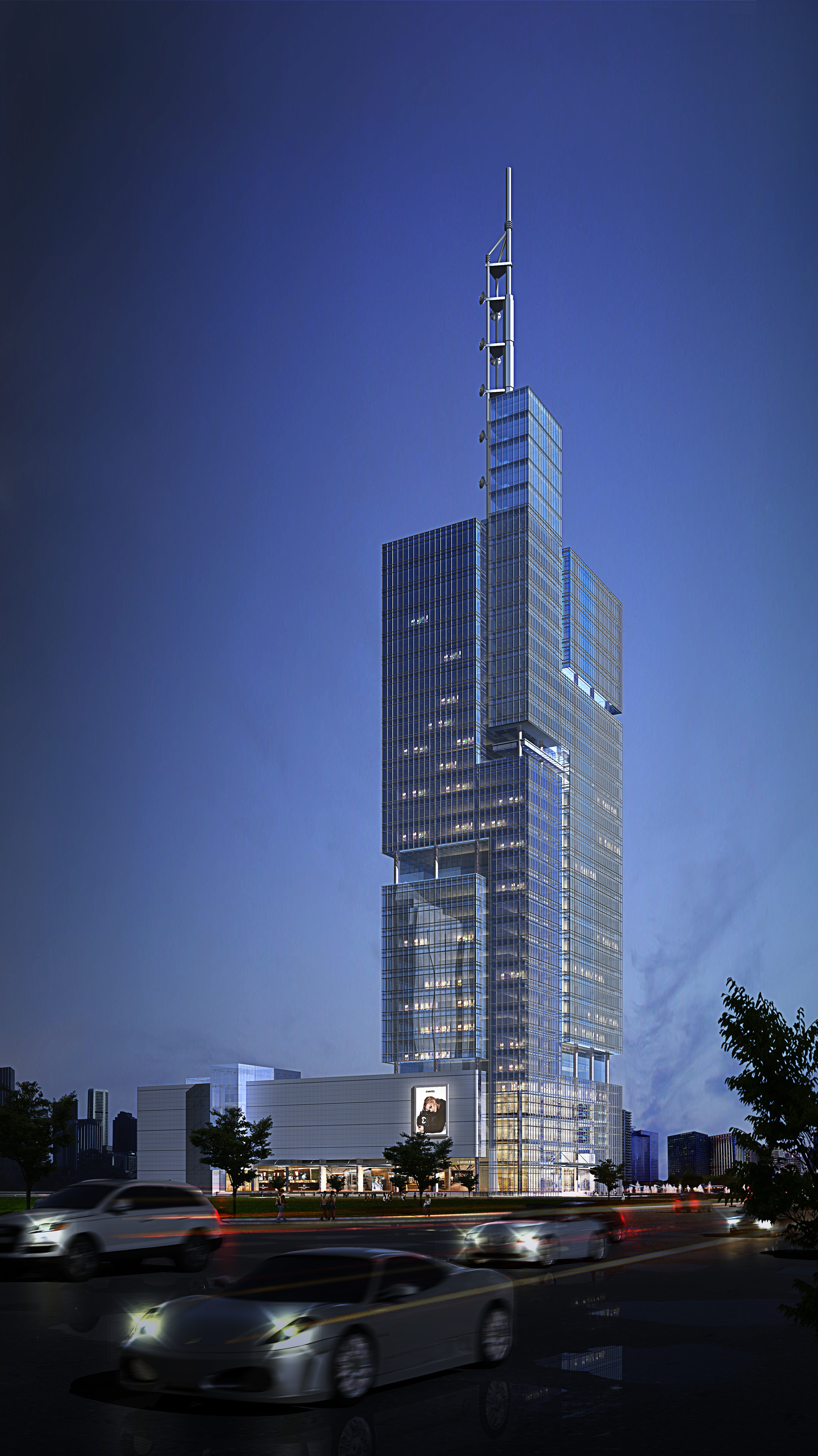 练习用的建筑效果图.