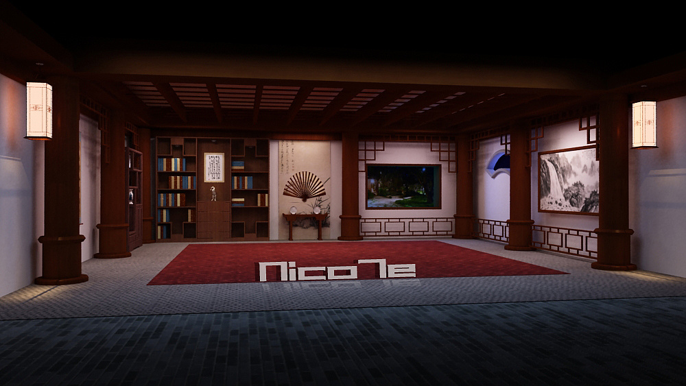 虚拟演播室(书屋)