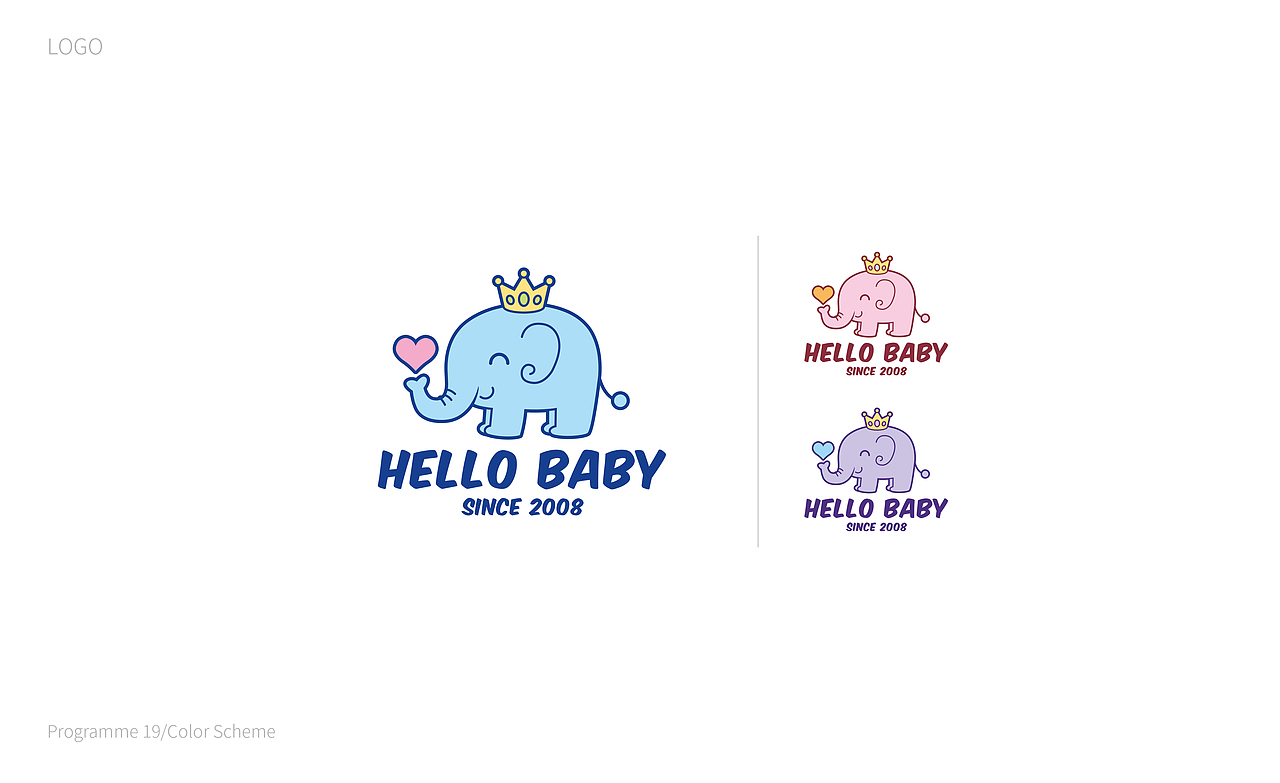 HELLO BABY 卡通LOGO方案设计（图ZMTMxMzc2MzQ4） - Logo - 站酷设计师VV熊原创素材 - 站酷ZCOOL