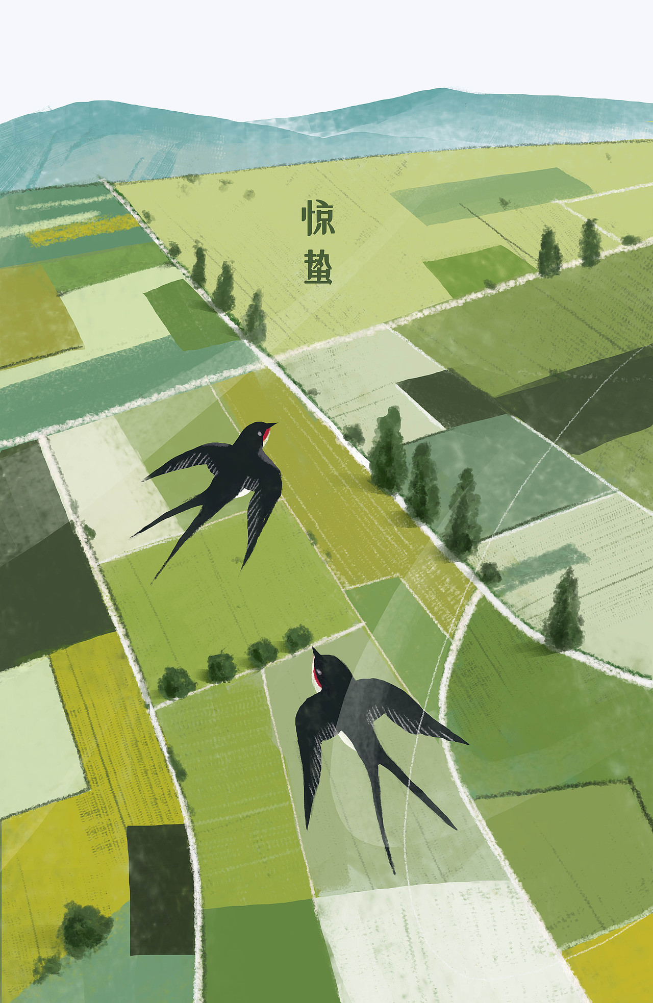 二十四节气插画（图ZMTYwMjc0MTcy） - 艺术插画 - 站酷设计师时雨濛_Rainie原创素材 - 站酷ZCOOL