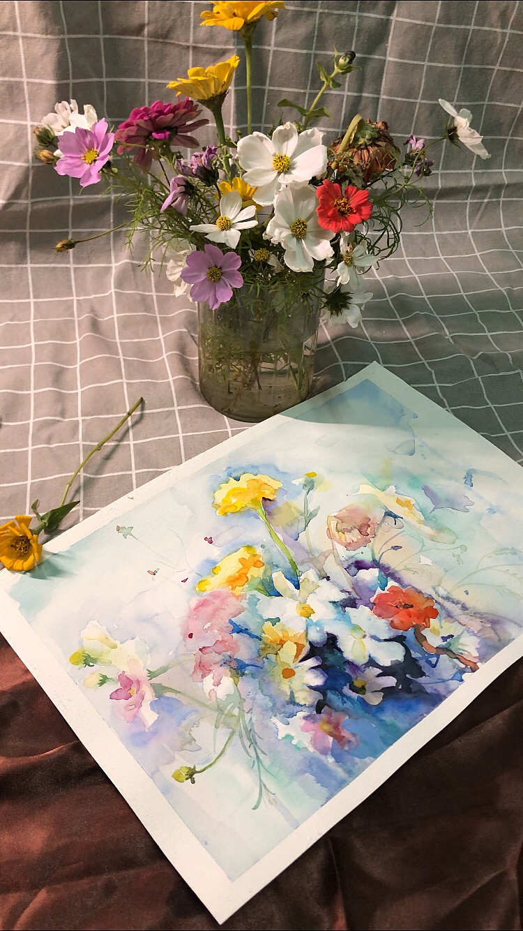 水彩花儿_菲菲美智-站酷ZCOOL