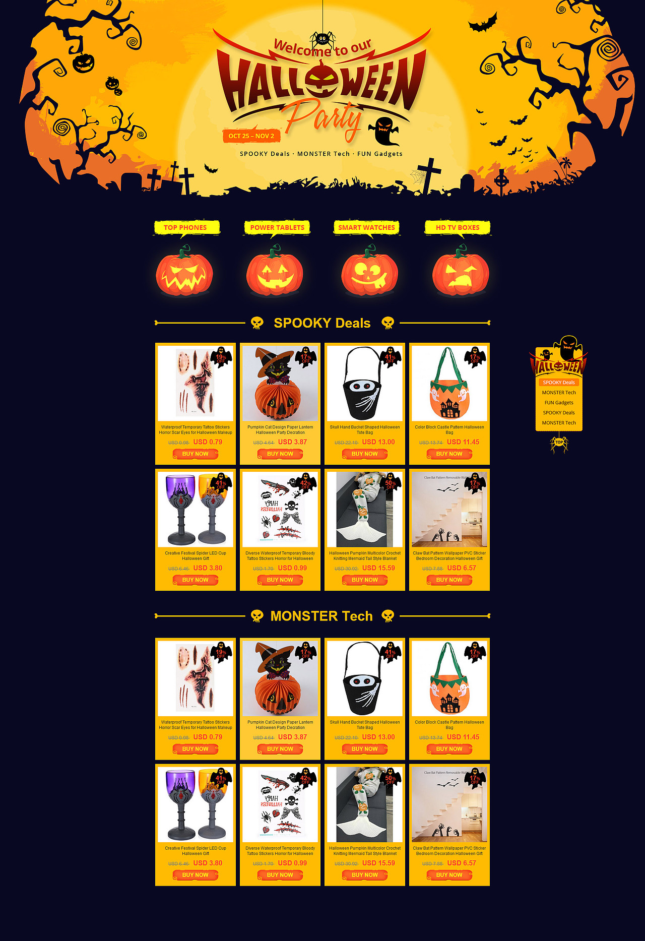 万圣节_Halloween（图ZMjA0NjQ0NzA4） - 运营设计 - 站酷设计师啾啾z原创素材 - 站酷ZCOOL